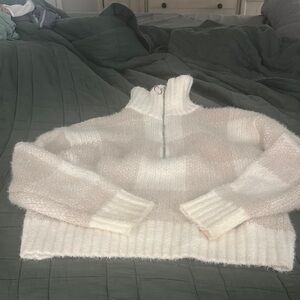 Jessica Simpson Cream Cowl Neck Sweater Chunky Knit size S
